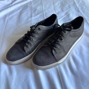 Lanvin Textured Gray Sneakers for Men